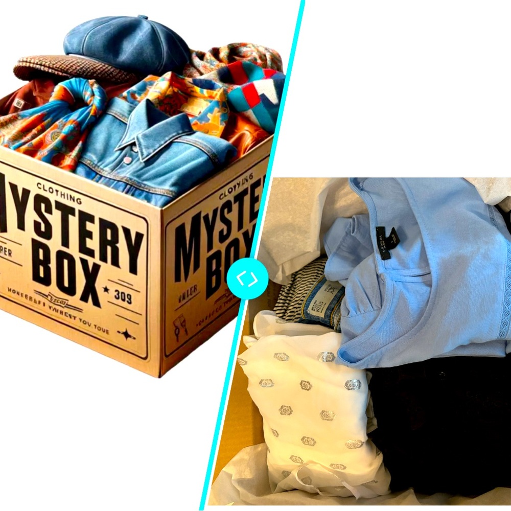 MYSTERY BOX WOMENS SIZE S CLOTHING 7 Pc BUNDLE FOR RESALE Or SELF MB30 5 Lb Box